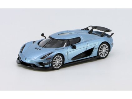 Koenigsegg Regera modrá metalíza 1:64 Tarmac  Koenigsegg Regera - kovový model auta