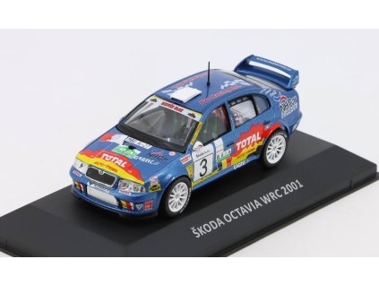 Škoda Octavia WRC 2001 Rally speciál 4X4 1:43 - ŠKODA časopis s modelem #12 DeAgostini  Škoda Octavia WRC 2001 Rally speciál 4X4 1:43 - Škoda Kaleidoskop DeAgostini