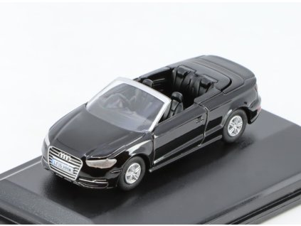 Audi S3 Cabrio černá 1:76 - Oxford  Audi S3 Cabrio - kovový model