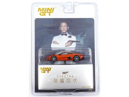 Jaguar C-X75 James Bond 007 Spectre Chinese Packaging 1:64 - MiniGT  Jaguar C-X75 - kovový model