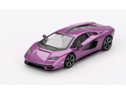 Lamborghini Countach LPI 800-4 Viola 30th LHD 1:64 - MiniGT  Lamborghini Countach - kovový model auta 1/64