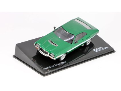 Ford Gran Torino Sport 1972 Rychle a Zběsile 1:43 - DeAgostini časopis s modelem #41  Ford Gran Torino - kovový model auta