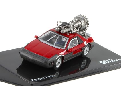 Pontiac Fiero 1983 Rychle a Zběsile 1:43 - DeAgostini časopis s modelem  Pontiac Fiero - kovový model