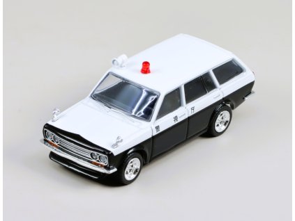 Datsun Bluebird 510 Wagon Japan Police Car 1:64 - TARMAC Models  Datsun Blue bird 510 Wagon - kovový model auta