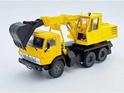 KAMAZ-5511 Bagr EO-3532 1:43 - DeAgostini časopis s modelem  KAMAZ-5511 - kovový model