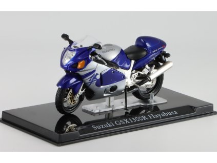 Suzuki Hayabusa GSX1300R 1:24 - Atlas časopis s modelem  Suzuki Hayabusa - kovový model