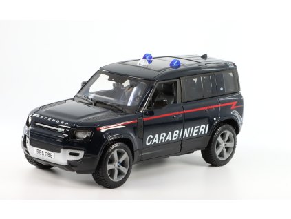 Land Rover New Defender Carabinieri 110 2022 1:25 - Bburago  Land Rover Defender - kovový model auta