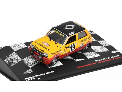 Renault 5 Alpine Rallye Monte-Carlo J.Ragnotti/J-M. Andrie 1978 1:43 - Rallye automobily časopis s modelem #59  Renault 5 Alpine - kovový model auta