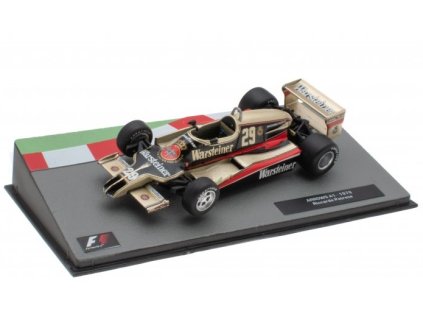 Arrows A1 Ricardo Patrese #29 1979 1:43 - časopis s modelem  Arrows A-1 1979 - kovový model auta