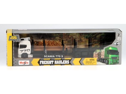 Scania S770 V8 na přepravu dřeva 2021 1:64 - Maisto  Scania S770 - kovový model
