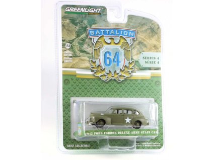Ford USA Deluxe ARMY STAFF Car 1942 1:64 - GreenLight  FORD USA - kovový model aut