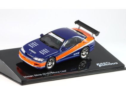 Nissan Silvia S-SPEC S15 "Mona Lisa" 1999 Rychle a Zběsile 1:43 - DeAgostini časopis s modelem  Nissan Silvia S15 - kovový model