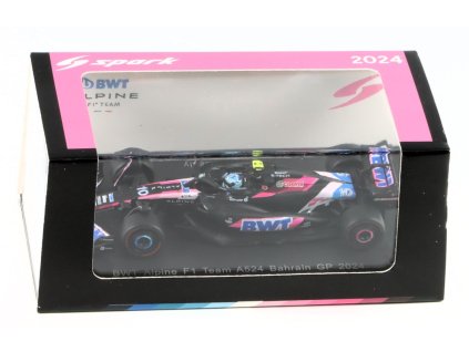 Alpine F1 BWT Team A524 Bahrain #10 2024 1:64 - Spark Model BAZAROVÉ ZBOŽÍ  Alpine F1 BWT Team A524 #10  - kovový model BAZAROVÉ ZBOŽÍ