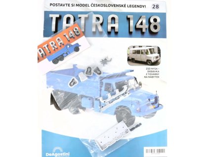 Tatra 148 1:10 - časopis #28 se stavebnicí DeAgostini  Tatra 148 - stavebnice DeAgostini