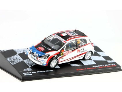 Renault Clio R3 #37 R.Kubica J.Gerber Rallye De Monte-Carlo 2010 1:43 - Rallye automobily časopis s modelem #83  Renault Clio R3 - kovový model