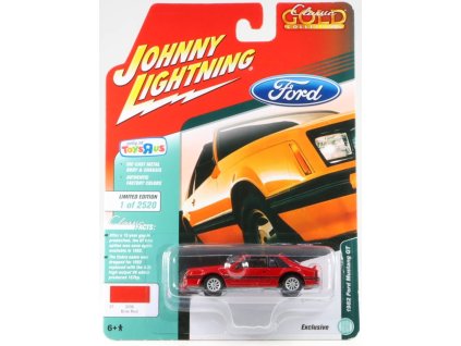 Ford Mustang GT Brite Red 3296 1982 1:64 - Johnny Lightning  Ford Mustang - sběratelský model