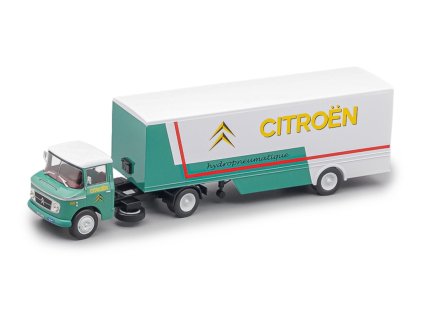 Citroen T55 Heuliez Truck Hydropneumatique Transports 1953 1:43 - časopis s modelem  Citroen T55 Heuliez - kovový model