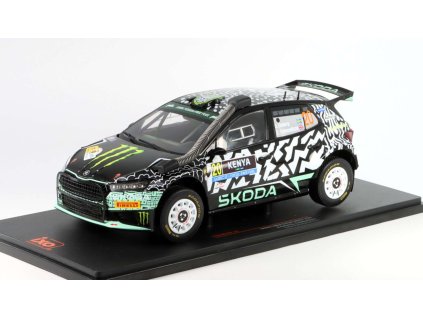 Škoda Fabia Rally2 #20 Safari Rally Kenya 2024 D.Solberg/E.Edmondson 1:18 - IXO  Skoda Fabia Rally - kovový model