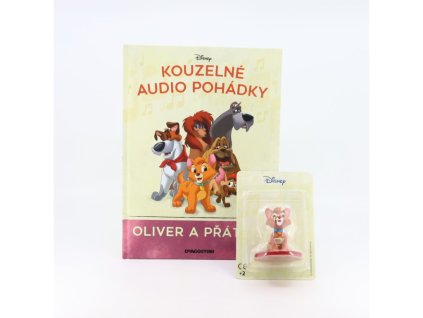 Oliver a přátelé - kniha s figurkou Kouzelné Audio Pohádky Disney #60 - DeAgostini  Oliver a přátelé- DeAgostini