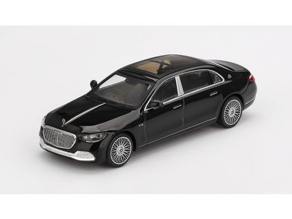 Mercedes-Maybach S 680 černý 1:64 - MiniGT  Mercedes Maybach S680 - kovový model auta