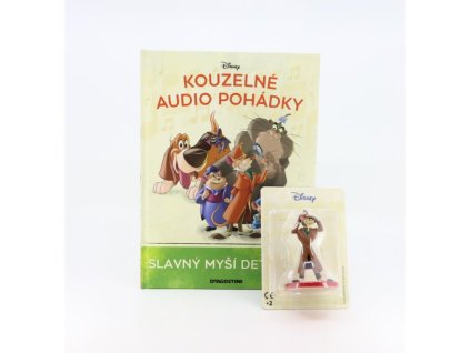 Slavný myší detektiv - kniha s figurkou Kouzelné Audio Pohádky Disney #48 - DeAgostini  Slavný myší detektiv - DeAgostini