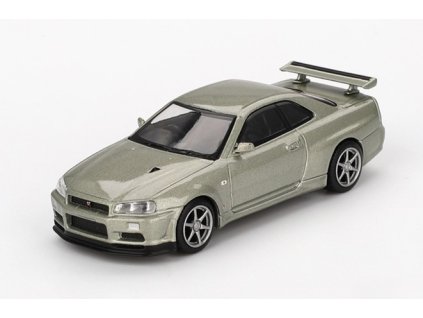 Nissan Skyline GT-R (R34) V-Spec II blistr 1:64 - MiniGT  Nissan Skyline GT-R (R34) V-Spec II  - kovový model auta