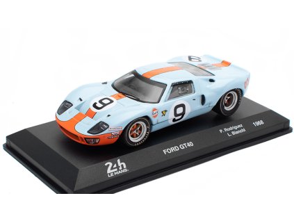 Ford GT40 24h Le Mans 1968 Rodriguez/Bianchi 1:43 Spark Model časopis s modelem  BAZAROVÉ ZBOŽÍ  Ford GT40 - kovový model