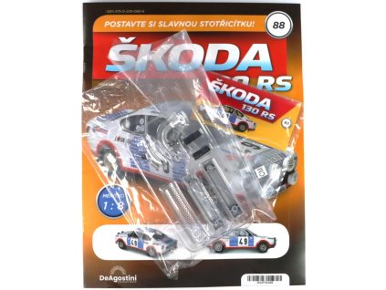 Škoda 130 RS 1:8 - časopis #88 se stavebnicí  Škoda 130 RS 1:8 - časopis #88 se stavebnicí