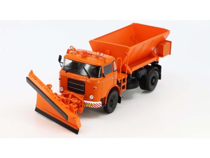 Škoda LIAZ 706 MTSP 25 VSV + SRSD 3500 1:43 - Kultovní náklaďáky minulé éry časopis s modelem #53 BAZAROVÉ ZBOŽÍ  Škoda LIAZ 706 - kovový model