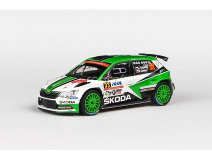 Škoda Fabia III R5 (2015) - Che Guevara Energy Drink Tour de Corse 2017 #33 1:43 - Abrex  Škoda Fabia III R5 - kovový model auta