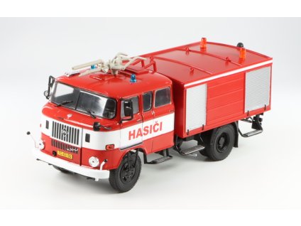 Ifa W50 La Cas 16 Hasiči 1969 1:43 - Kultovní náklaďáky minulé éry časopis s modelem #68  Ifa W50 - kovový model