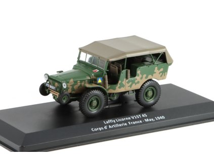 Laffly Licorne V15T 45 Corps d'Artillerie - May 1940 1:43 - časopis Vojenské automobily s modelem #32  Laffly Licorne - kovový model