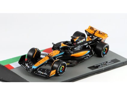 McLaren MCL60 #81 Qatar Grand Prix 2023 Oscar Piastri 1:43 - Racing Cars časopis s modelem #34  McLaren MCL60 - kovový model