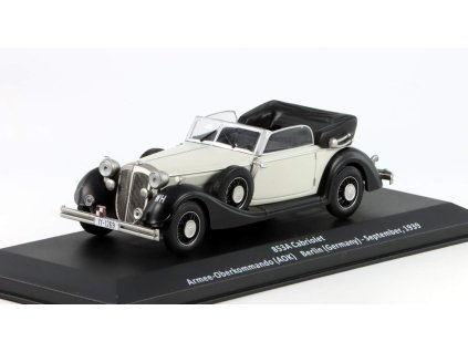 Horch 853A Cabriolet Armee Oberkommando AOK Berlin Germany 1939 1:43 - časopis Vojenské automobily s modelem #33  Horch 853A - kovový model