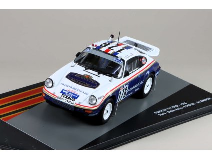 Porsche 911 Paris Dakar Rally R.Metge D.Lemoyne 1984 1:43 - Centauria časopis s modelem #49  Porsche 911 - kovový model