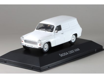Škoda 1202 VAN 1969 1:43 - ŠKODA DeAgostini časopis s modelem #25  Škoda 1202 - kovový model