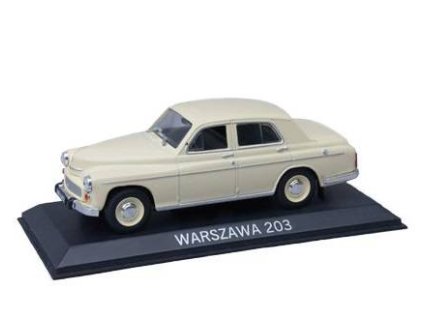 Warszawa 203 1:43 - DeAgostini Legendás Autói časopis s modelem  Warszawa 203 - kovový model