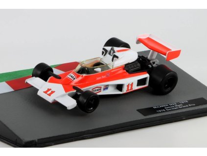 McLAREN M23 James Hunt 1976 1:43 - Racing Cars časopis s modelem #37  McLAREN M23 - kovový model