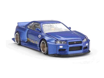 Nissan Skyline GT-R (R34) V2 Aero SHINJUKU V2 - MiniGT/Kaido Work  Nissan Skyline - kovový model
