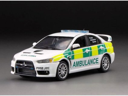 Mitsubishi Lancer Evolution X Private Ambulance Service UK RHD 1:43 - VITESSE  Mitsubishi Lancer - kovový model