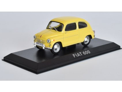 FIAT 600 1:43 - DeAgostini Legendás Autói časopis s modelem  FIAT 600 - kovový model