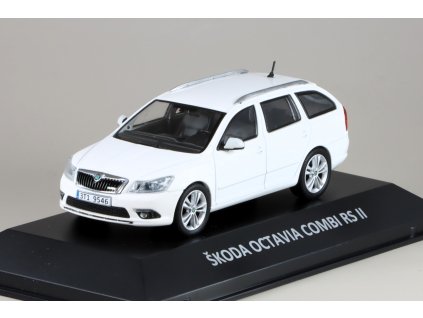 Škoda Octavia Combi RS II FL 2011 1:43 - Kaleidoskop slavných vozů časopis s modelem #126  Octavia Combi RS FL - kovový model
