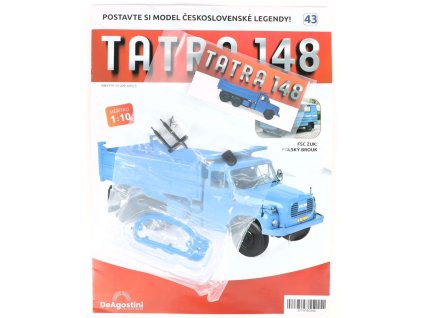 Tatra 148 1:10 - časopis #43 se stavebnicí DeAgostini  Tatra 148 - stavebnice DeAgostini