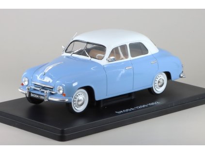Škoda 1200 1952 1:24 - časopis Nadčasové Ikony #1 s modelem  Škoda 1200 - kovový model