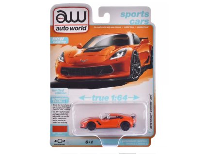 Chevrolet Corvette Z06 2019 1:64 - Auto World  Chevrolet Corvette - kovový model