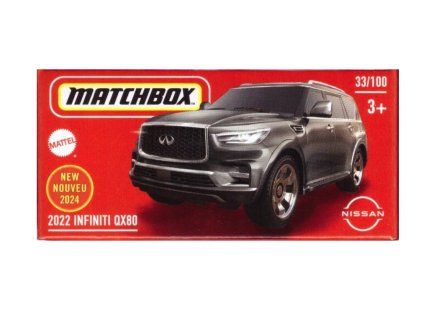 INFINITI QX80 2022 1:64 - MATCHBOX  INFINITI QX80 - model auta