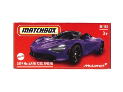 McLaren 720S Spider fialový 1:64 - MATCHBOX  McLaren 720 Spider - model auta