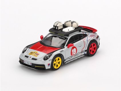 Porsche 911 (992 ) Dakar "Uncle Rally" 2024 1:64 - MiniGT  Porsche 911 - kovový model auta 1/64