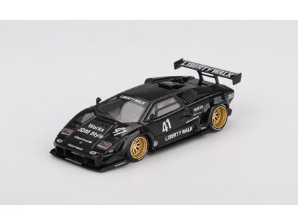Lamborghini Countach LB-Works Black 1:64 - MiniGT  Lamborghini Countach - kovový model