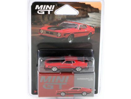 Ford Mustang Mach 1 Blistr 1:64 - MiniGT  Ford Mustang Mach 1 - kovový model auta